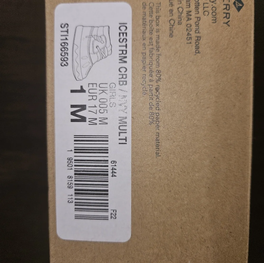 Sperry Unisex-Baby Snow Boot Infant SIZE 1M NEW in box